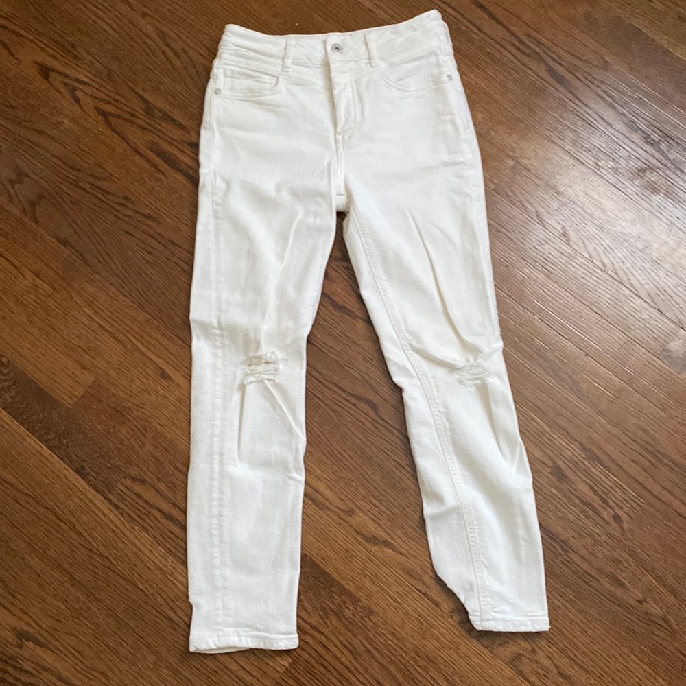 Anthropologie Pilcro and the Letterpress High Rise Ripped Jeans